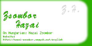 zsombor hazai business card